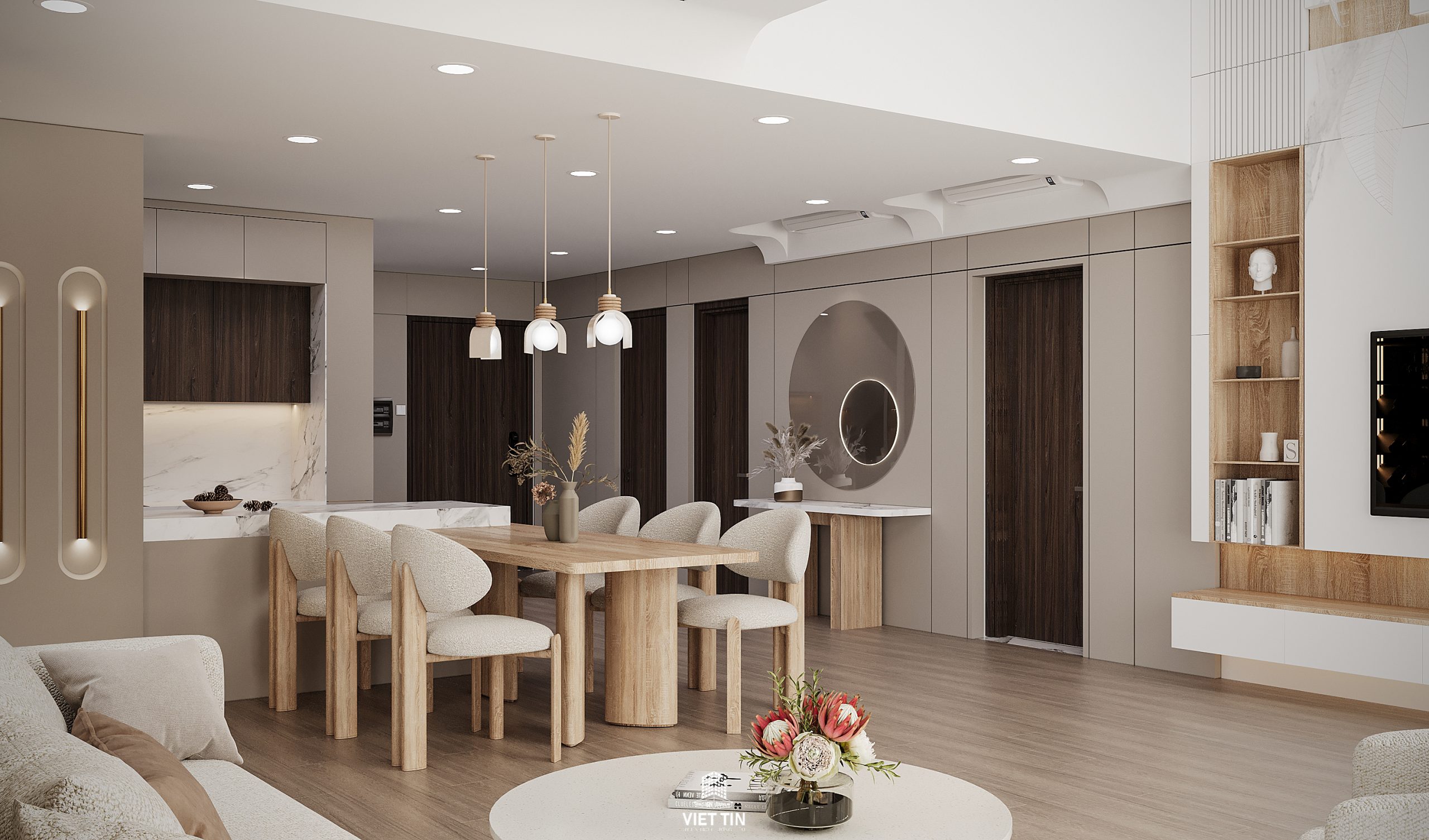 5+ Mẫu Thiết Kế Nội Thất Căn Hộ Celadon City Đẹp, thiết kế nội thất centery celadon city - THIẾT KẾ NỘI THẤT CĂN HỘ DUPLEX CENTERY CELADON CITY 120.7M2