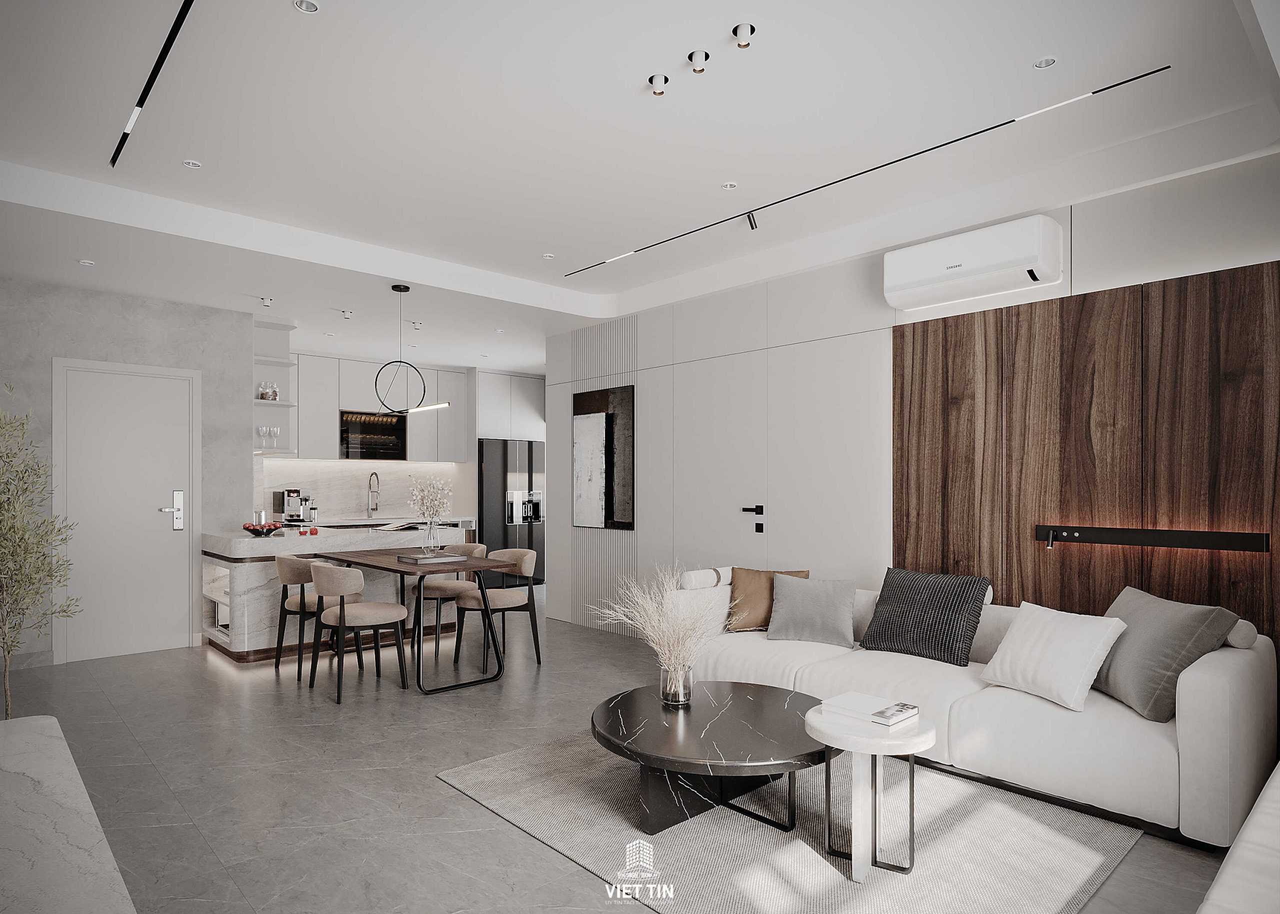 5+ Mẫu Thiết Kế Nội Thất Căn Hộ Celadon City Đẹp, thiết kế nội thất centery celadon city - THIẾT KẾ NỘI THẤT CĂN HỘ DUPLEX CENTERY CELADON CITY 120.7M2