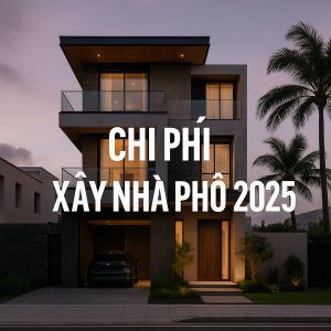 chi phí xây nhà phố 2025