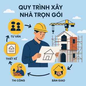 quy trình xây nhà trọn gói