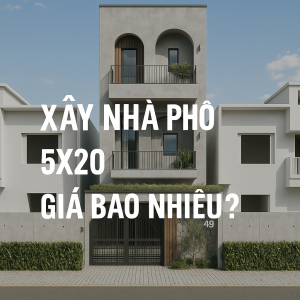 xãy nhà phố 5x20 giá bao nhiêu